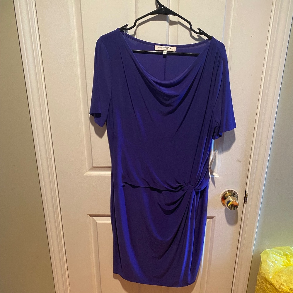 Evan-Picone bright blue dress